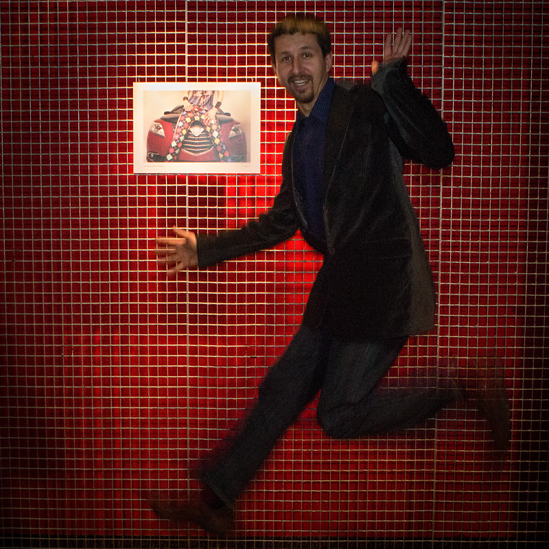 Maciej Toboła zwycięzca konkursu XXL moto shoot Ramp Traffic club